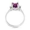 Image 2 : 1.53 ctw Amethyst & Diamond Ring 10k Yellow Gold - REF-16W5H