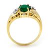 Image 2 : 1.67 ctw Emerald & Diamond Ring 10k Yellow Gold - REF-15A4N