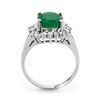 Image 2 : 3.39 ctw Emerald & Diamond Ring 18k White Gold - REF-101N8F