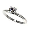 Image 1 : 0.78 ctw Certified Quality Diamond Engagment Ring 10k White Gold - REF-68R2K