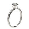Image 3 : 0.78 ctw Certified Quality Diamond Engagment Ring 10k White Gold - REF-68R2K