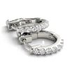 Image 1 : 0.25 ctw Diamond VS/SI Hoop Earrings 14k White Gold - REF-24K5Y
