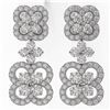 Image 2 : 2.09 ctw Diamond Designer Earrings 18K White Gold - REF-160H2R