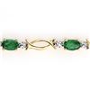 Image 2 : 2.80 ctw Emerald Bracelet 10k Yellow Gold - REF-20H2R