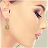 Image 3 : 4.1 ctw Canary Citrine & Diamond Victorian Earrings 14K Yellow Gold - REF-124Y4X
