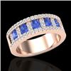 Image 2 : 1.75 ctw Tanzanite & Micro Pave VS/SI Diamond Ring 10k Rose Gold - REF-48H5R