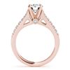 Image 3 : 1.06 ctw Certified VS/SI Diamond 2pc Wedding Set 14k Rose Gold - REF-72R4K