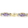 Image 2 : 2.10 ctw Tanzanite Bracelet 10k Yellow Gold - REF-23F5M