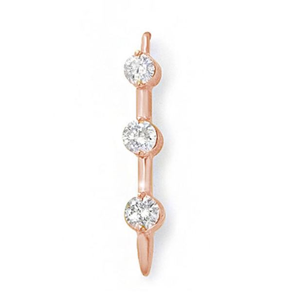 1.0 ctw Certified VS/SI Diamond Pendant 14k Rose Gold - REF-117X5A