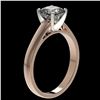Image 3 : 1.25 ctw Certified VS/SI Quality Cushion Cut Diamond Ring 10k Rose Gold - REF-304Y6X