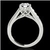 Image 2 : 1.5 ctw Certified Diamond Solitaire Ring 10k White Gold - REF-204H5R