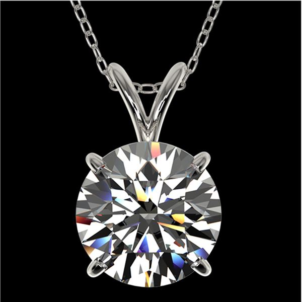 2.03 ctw Certified Quality Diamond Necklace 10k White Gold - REF-449N5F