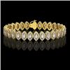 Image 1 : 11.13 ctw Marquise Cut Diamond Micro Pave Bracelet 18K Yellow Gold - REF-964G2W