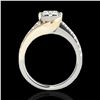 Image 2 : 1.25 ctw Certified Diamond Solitaire Ring 10k 2Tone Gold - REF-197X8A