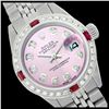 Image 1 : Rolex Men's Stainless Steel, QuickSet, Diam Dial & Diam/Ruby Bezel