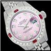 Image 1 : Rolex Men's Stainless Steel, QuickSet, Diam Dial & Diam/Ruby Bezel