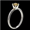 Image 3 : 0.75 ctw Certified Intense Yellow Diamond Engagment Ring 10k White Gold - REF-67G5W