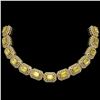 Image 1 : 110.45 ctw Canary Citrine & Diamond Victorian Necklace 14K Yellow Gold - REF-2357H6R