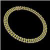Image 2 : 56.93 ctw Peridot & Diamond Necklace 10K Rose Gold - REF-527K3Y