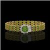 Image 1 : 28.56 ctw Tourmaline & Diamond Bracelet 14K Yellow Gold - REF-404R8K