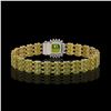 Image 3 : 28.56 ctw Tourmaline & Diamond Bracelet 14K Yellow Gold - REF-404R8K