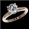 Image 2 : 2 ctw Certified Quality Diamond Engagment Ring 10k Rose Gold - REF-407G8W