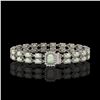 Image 1 : 13.48 ctw Opal & Diamond Bracelet 14K White Gold - REF-236X4A