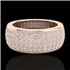Image 1 : 2.50 ctw Micro Pave VS/SI Diamond ERERNITY Ring .5 14k Rose Gold - REF-249W3H