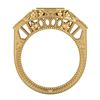 Image 3 : 1.13 ctw VS/SI Diamond Solitaire Art Deco Ring 18k Yellow Gold - REF-360X2A