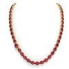 Image 3 : 66 ctw Pink Tourmaline & VS/SI Diamond Micro Necklace 14k Yellow Gold - REF-651G6W