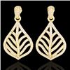 2.50 ctw Micro Pave VS/SI Diamond Earrings Designer 18k Yellow Gold - REF-236H4R