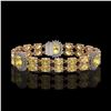 Image 1 : 15.74 ctw Citrine & Diamond Bracelet 14K Rose Gold - REF-254H5R