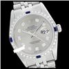 Rolex Men's Stainless Steel, QuickSet, Diam Dial & Diam/Sapphire Bezel