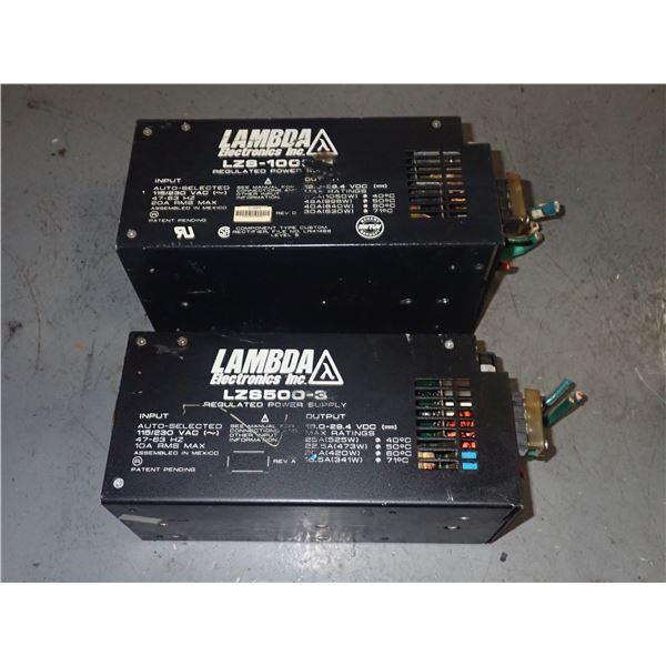 Lot of (2) LAMBDA POWER SUPPLIES