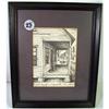 Image 1 : 027: Framed Eve Strause pen and ink