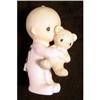 Image 1 : 065: Precious moment 3" boy with teddy bear