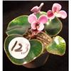 Image 1 : 123: 3" Enamel ware violets