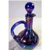 Image 1 : 242: 7" Cruet cobalt blue end of day