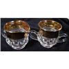 Image 1 : 253: 3" Thistle and crown cream and sugar