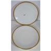 Image 1 : 2 gold trimmed limoge plates  9 1/2