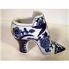 Image 1 : Blue and White Victorian Shoe 3x6 1/2"
