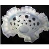 Image 1 : Fenton French cion dot ruffled bowl 7X3"