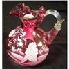 Image 1 : Fenton Mary Gregory 7"cranberry pitcher