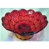 Image 1 : Red glass bowl