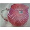 Image 1 : Fenton cranberry opalescent hobnail juice pitcher