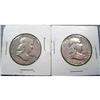 Image 1 : 2 Franklin Half Dollars