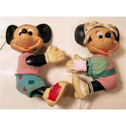 Small Rubber Mickey & Minnie