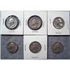 Image 1 : 6 Washington Silver Quarters