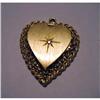 Image 1 : 14K Heart pendant locket 8.7g small diamond