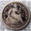 Image 1 : 1857 Seated Liberty Half Dime